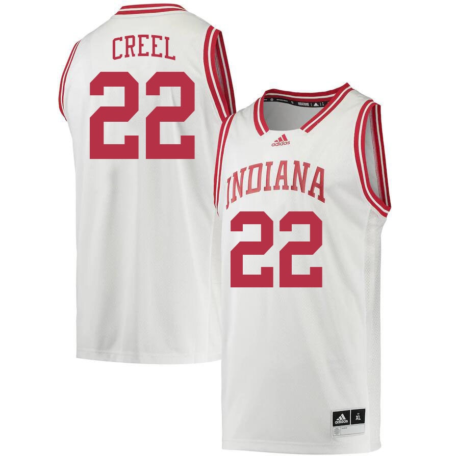 Men #22 Jackson Creel Indiana Hoosiers College Basketball Jerseys Stitched Sale-Retro - Click Image to Close